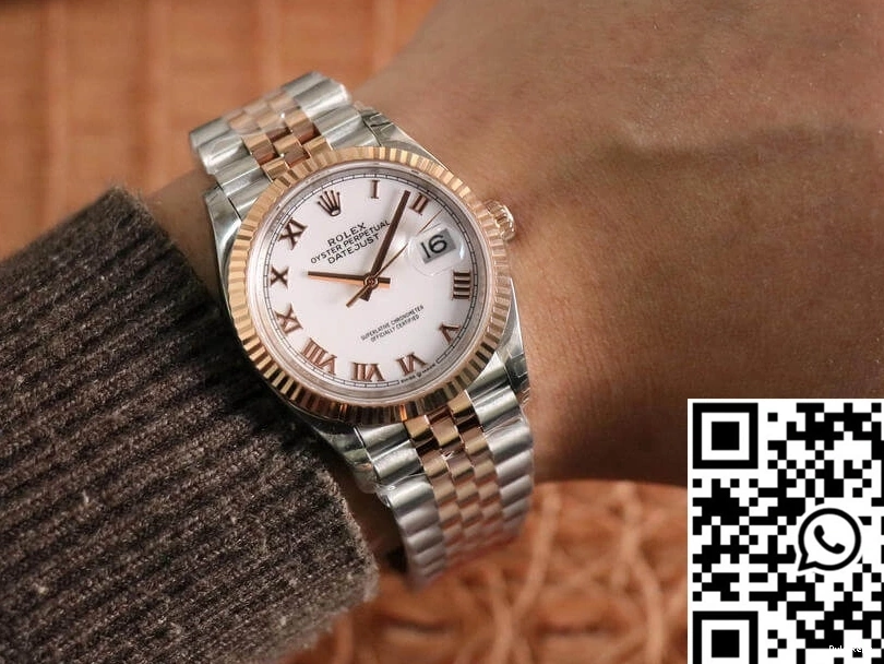 Gold M126231-0015 Rose Datejust Factory EW Rolex 1001